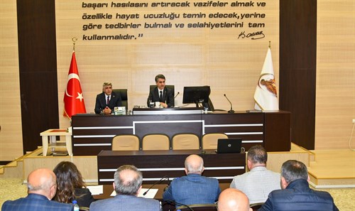 VALİMİZ ABDULAZİZ AYDIN, İL GENEL MECLİSİMİZİ ZİYARET ETTİ